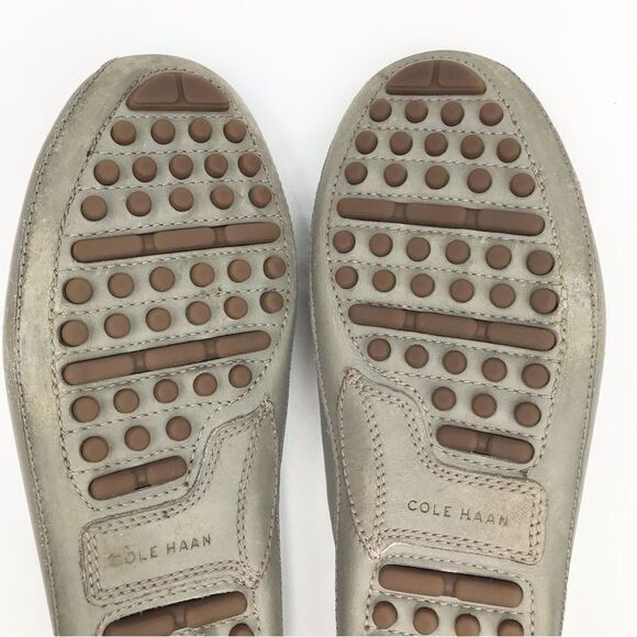 Cole Haan GRANT Canoe Gray Slip On Penny Driving Loafers - Picture 12 of 15